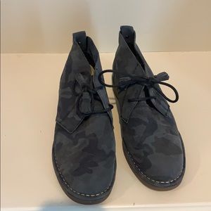 Blue Camo Hush Puppies Ankle Boots